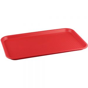 Поднос столовый с ручками L 41,5см w 30,5см прямоугольный, полистирол светло-серый Restola 115710