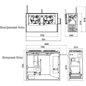 Сплит-система морозильная POLAIR SB 214 S