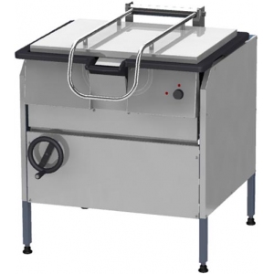 Сковорода опрокидывающаяся, электрическая, напольная,  75л, опрокидывание ручное, корпус нерж.сталь+оцинк.сталь, дно чугун Тулаторгтехника 166432