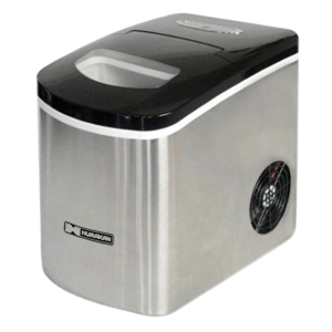 Льдогенератор для кускового льда, 193кг/сут, бункер 110кг, вод.охлаждение, корпус нерж.сталь, форма "кубик" L 28х28х32мм, R290 Hurakan 171038