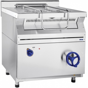 Сковорода опрокидывающаяся, электрическая, напольная,  75л, опрокидывание ручное, корпус нерж.сталь+оцинк.сталь, дно чугун Abat 175929