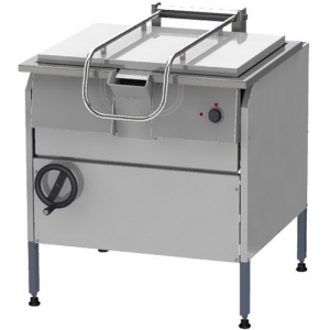 Сковорода опрокидывающаяся, электрическая, напольная,  75л, опрокидывание ручное, корпус нерж.сталь+оцинк.сталь, дно чугун Тулаторгтехника 177913