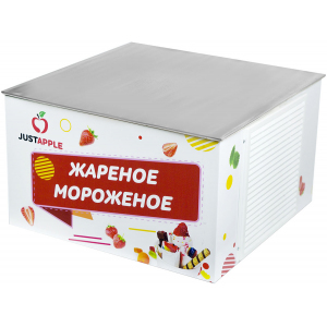 Фризер для мягкого мороженого, настольный, 20л/ч, 1 бункер 6.5л, 1 узел раздаточный, корпус нерж.сталь, ночное хранение Just Apple 190297