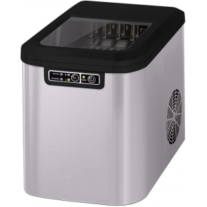 Льдогенератор для кускового льда, 193кг/сут, бункер 110кг, вод.охлаждение, корпус нерж.сталь, форма "кубик" L 28х28х32мм, R290 Viatto 220555