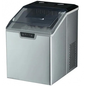 Льдогенератор для кускового льда, 193кг/сут, бункер 110кг, вод.охлаждение, корпус нерж.сталь, форма "кубик" L 28х28х32мм, R290 Hurakan 220794
