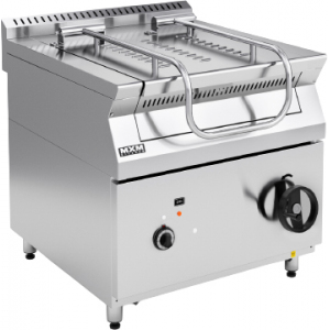 Сковорода опрокидывающаяся, электрическая, напольная,  75л, опрокидывание ручное, корпус нерж.сталь+оцинк.сталь, дно чугун Марихолодмаш 221883