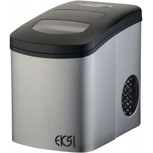 Льдогенератор для кускового льда, 193кг/сут, бункер 110кг, вод.охлаждение, корпус нерж.сталь, форма "кубик" L 28х28х32мм, R290 EKSI 222041