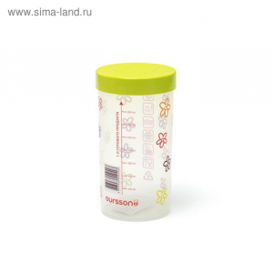 Емкость 1л для сыпучих пластиковая,красная крышка Oursson 233967