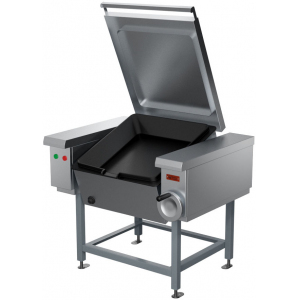 Сковорода опрокидывающаяся, электрическая, напольная,  75л, опрокидывание ручное, корпус нерж.сталь+оцинк.сталь, дно чугун Проммаш 235196