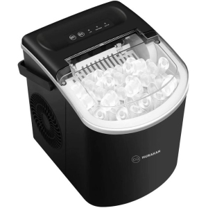 Льдогенератор для кускового льда, 193кг/сут, бункер 110кг, вод.охлаждение, корпус нерж.сталь, форма "кубик" L 28х28х32мм, R290 Hurakan 287531