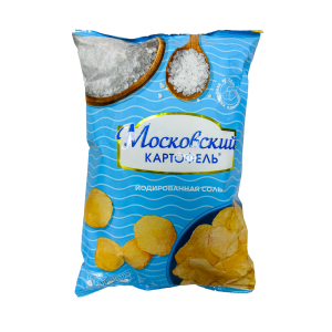 Чипсы из натур. картофеля рифленые CHAKA, бекон, 60г МОСКОВСКИЙ КАРТОФЕЛЬ 289929