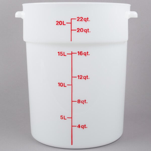 Вставка L 26.5см w 16.2см h 5.8см в лоток 1.1л пластик белый Cambro 54928