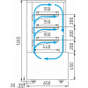 Витрина холодильная CARBOMA KC70 VM 0,9-1 LIGHT 0102-0109 (ВХСв-0,9д CARBOMA CUBE)