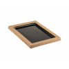 Поднос для выкладки L 28см W 21см H 2.1см пластик черный рамка бежевая DALEBROOK TWD2321B